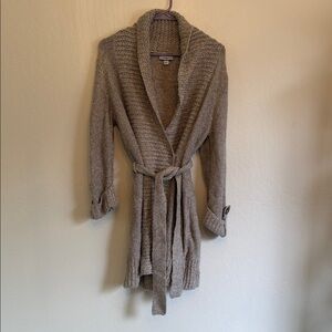 Croft & Barrow Taupe Knit Cardigan